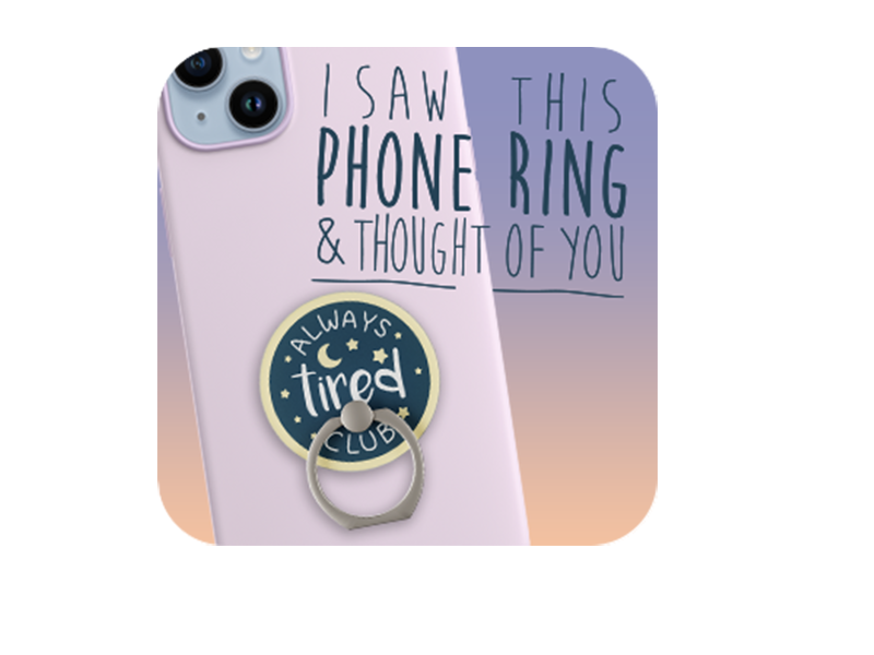 I saw this ... - Phone Ring Holder